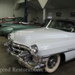 Closeup shot of white color car front view